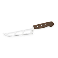 Professional Soft Cheese Knife w/ Forklet - Olive Wood Handle