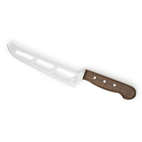 Professional Soft Cheese Knife w/ Forklet - Olive Wood Handle