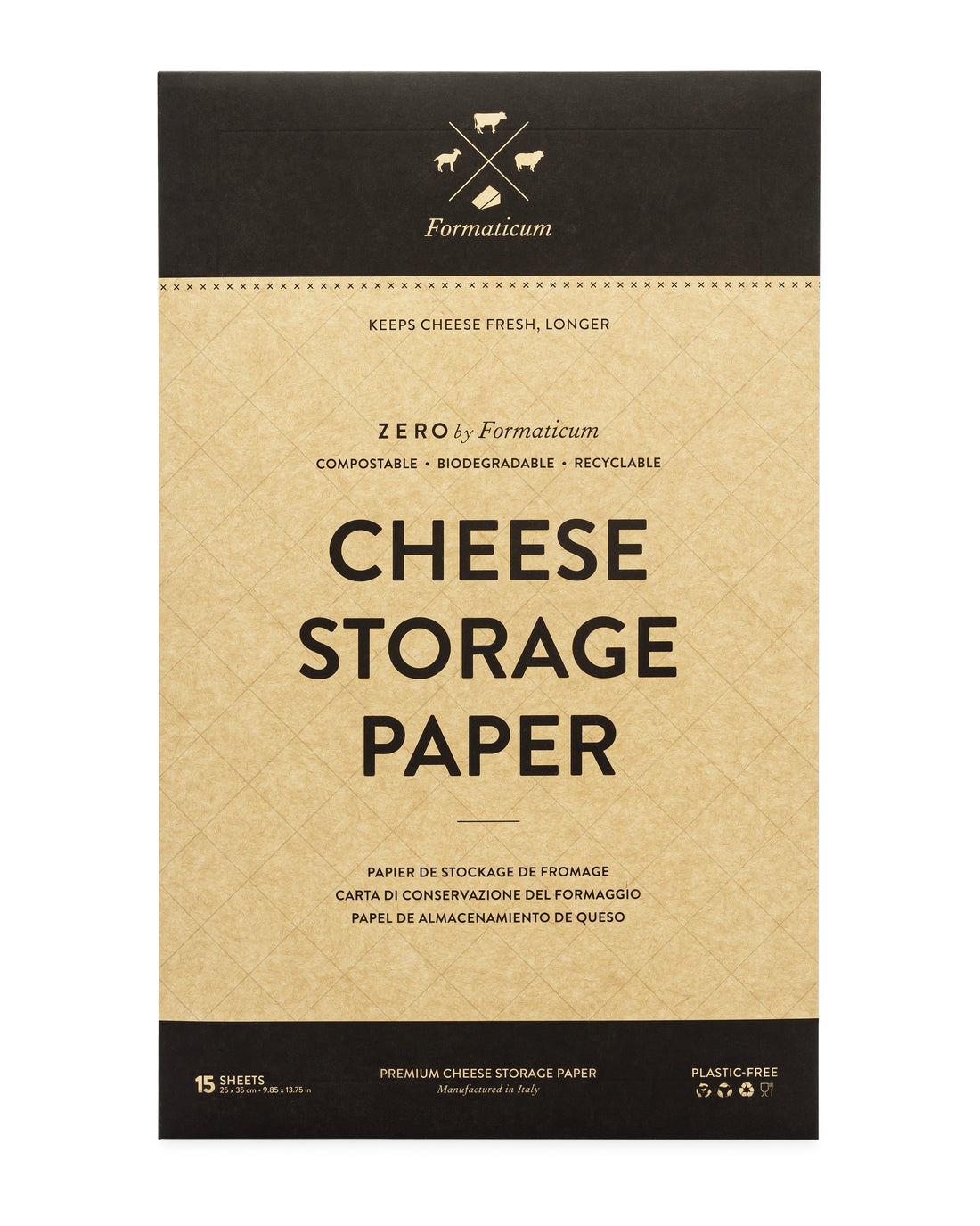 Papier de stockage zéro fromage