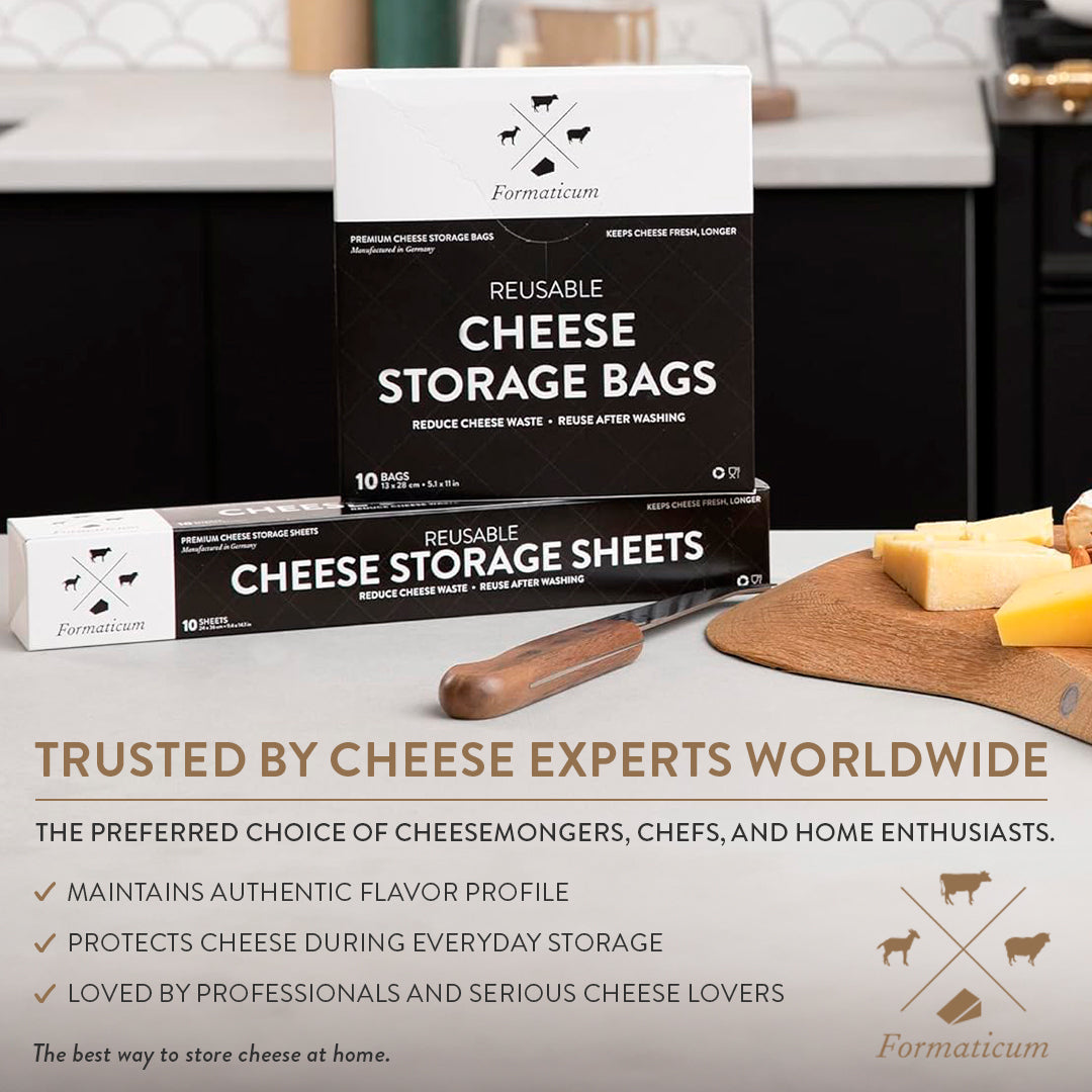 Cheese Storage Large Reusable Cheese Storage Bags | Washable & Recyclable | Formaticum