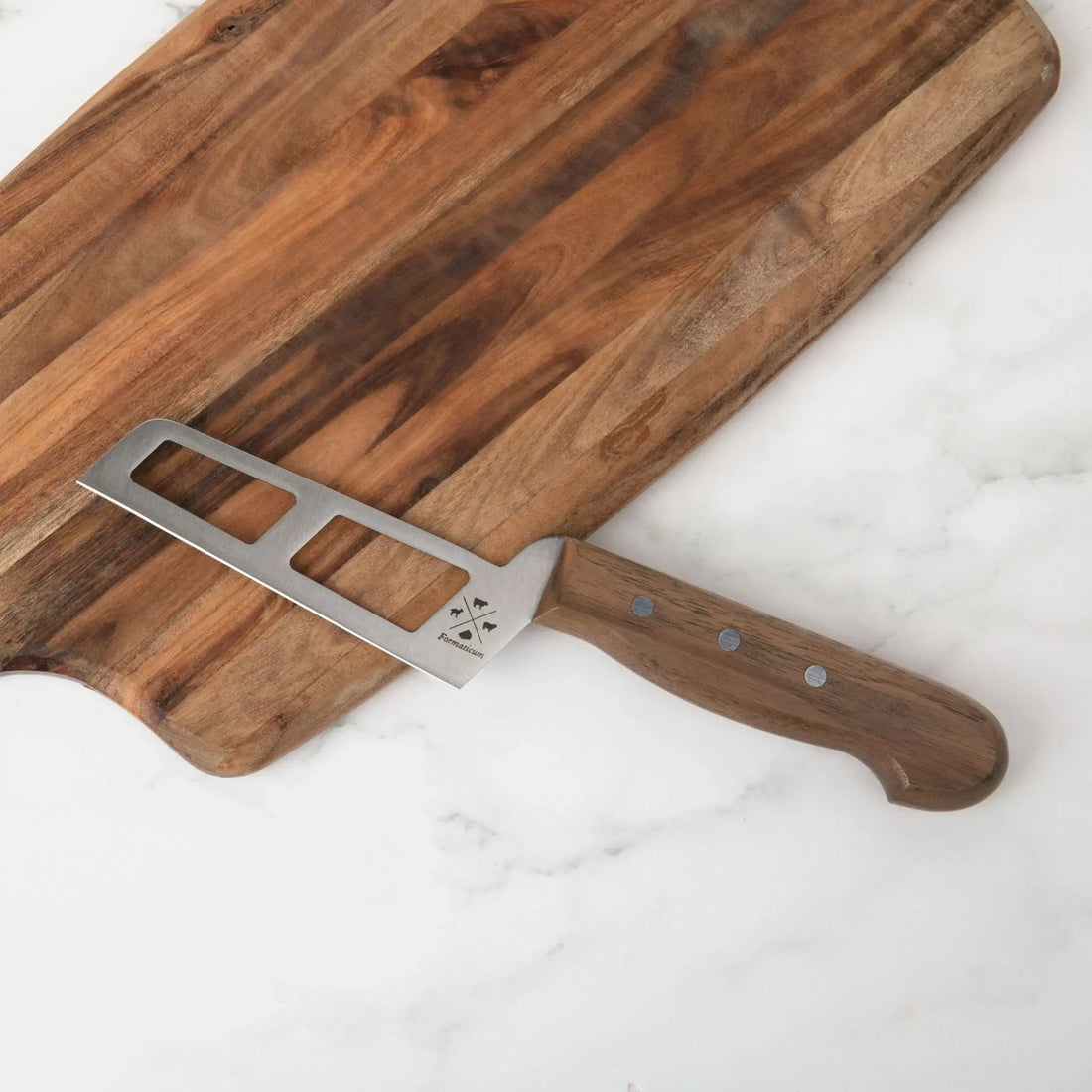 Mini Soft Cheese Knife - Walnut Handle
