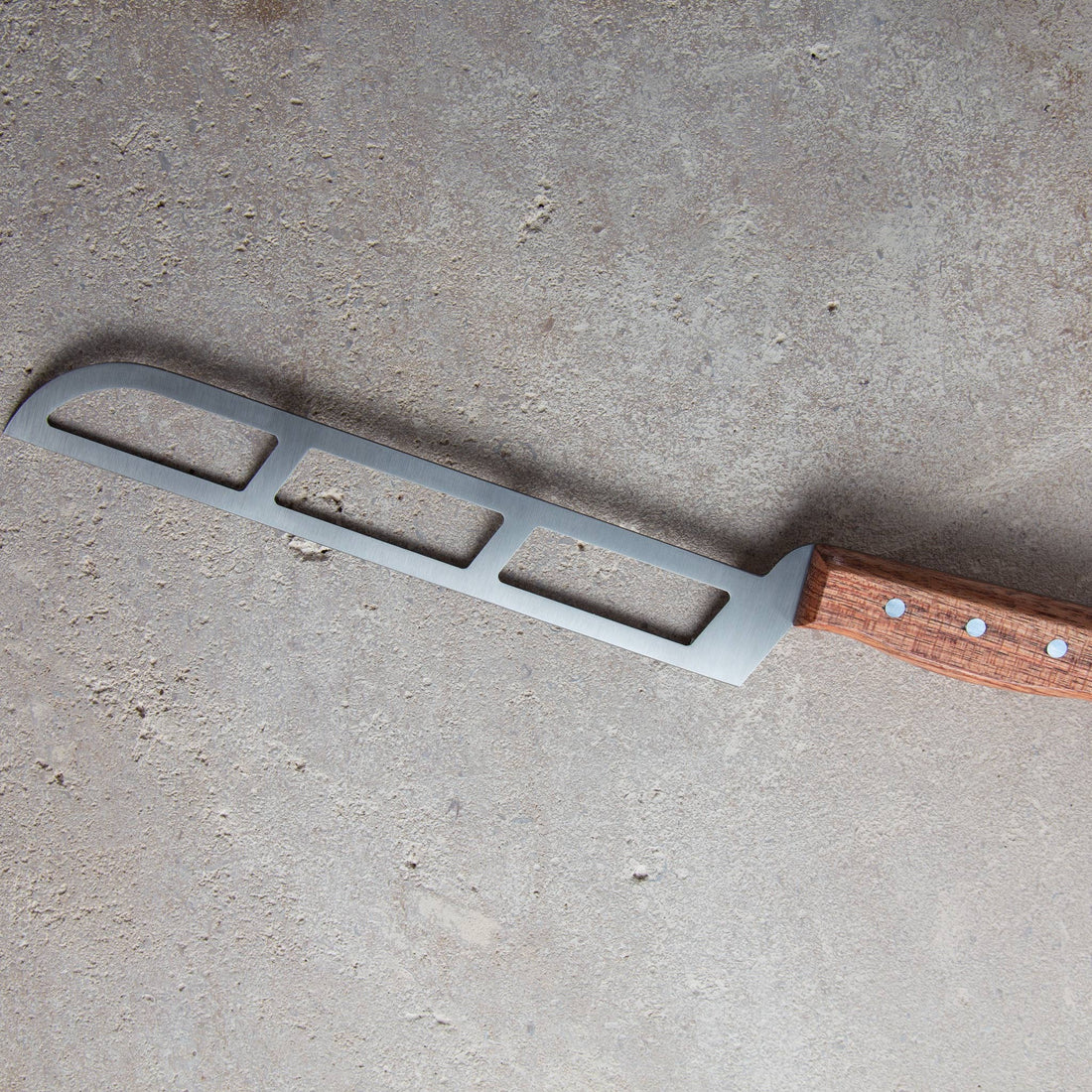 Professional Soft Cheese Knife - Walnut Handle