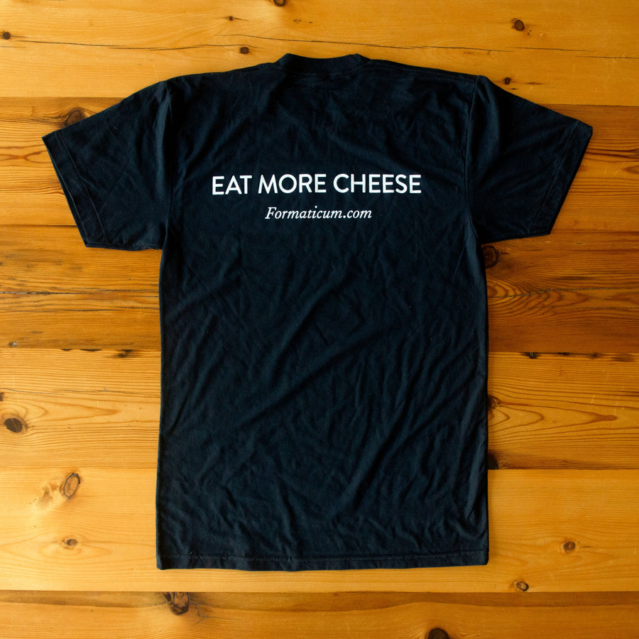 T-Shirt mit der Aufschrift „Essen Sie mehr Käse“.