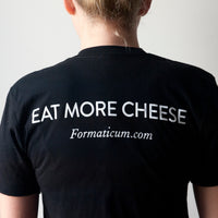 T-Shirt mit der Aufschrift „Essen Sie mehr Käse“.