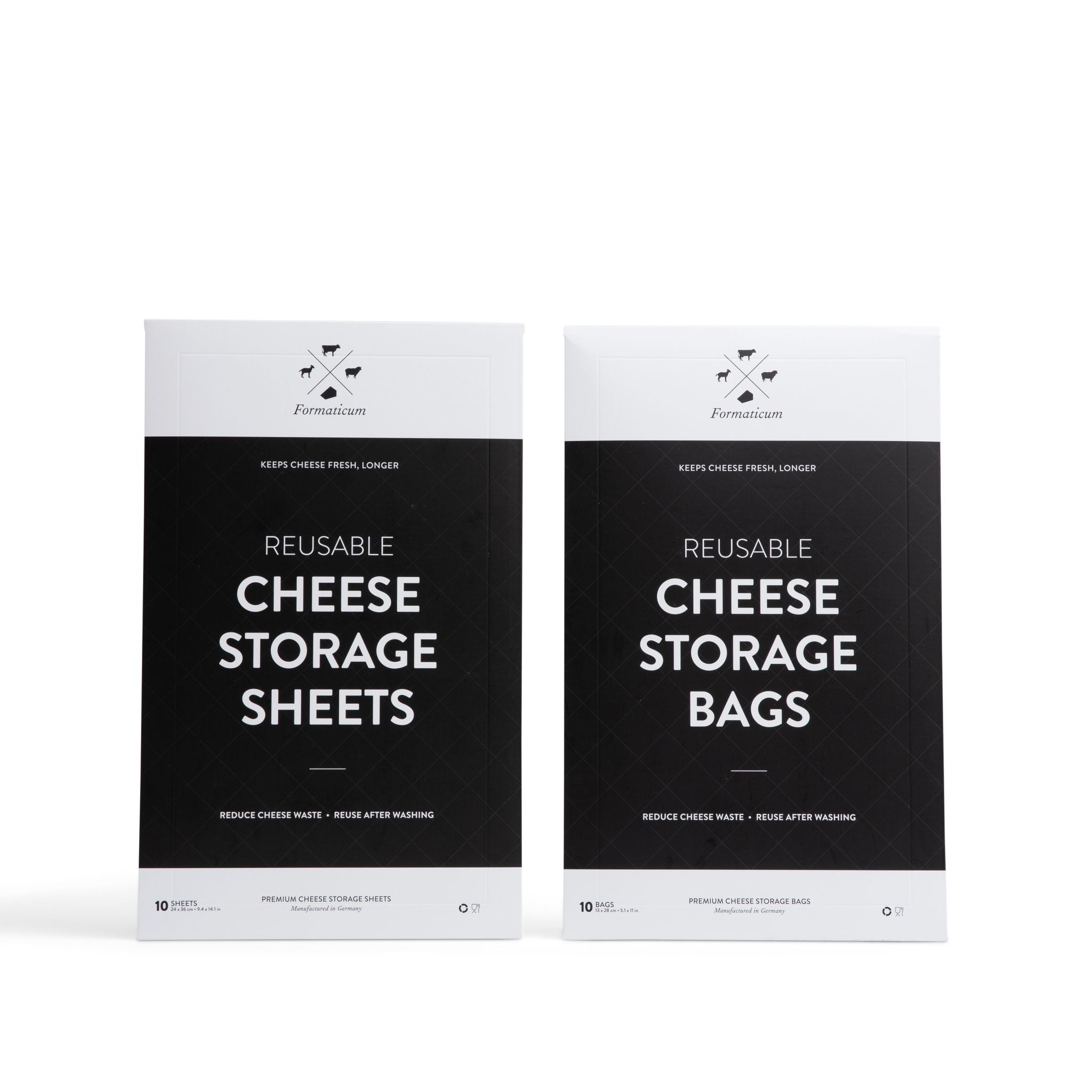 Reusable Cheese Storage Bags & Sheets Bundle